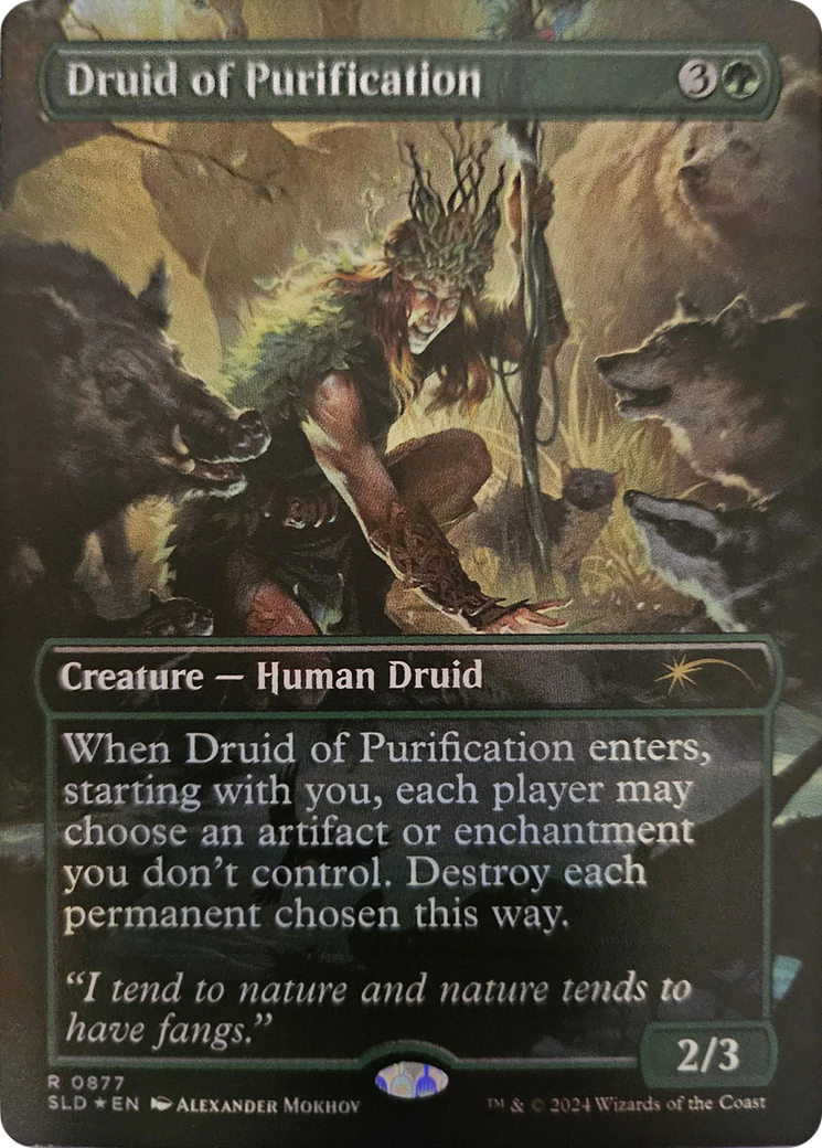 Druid of Purification (Rainbow Foil) [Secret Lair Drop Series] | Exor Games Truro