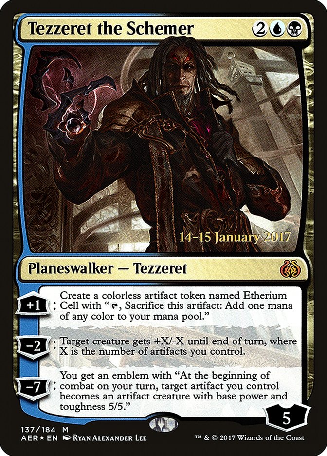 Tezzeret the Schemer [Aether Revolt Prerelease Promos] | Exor Games Truro