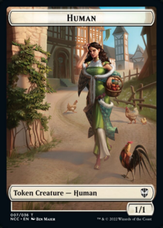 Eldrazi Spawn // Human Double-Sided Token [Streets of New Capenna Commander Tokens] | Exor Games Truro