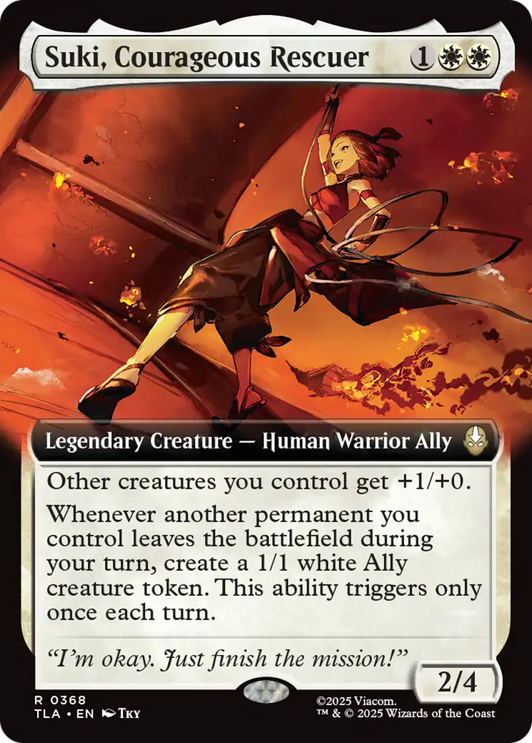 Suki, Courageous Rescuer (Extended Art) [Avatar: The Last Airbender] | Exor Games Truro