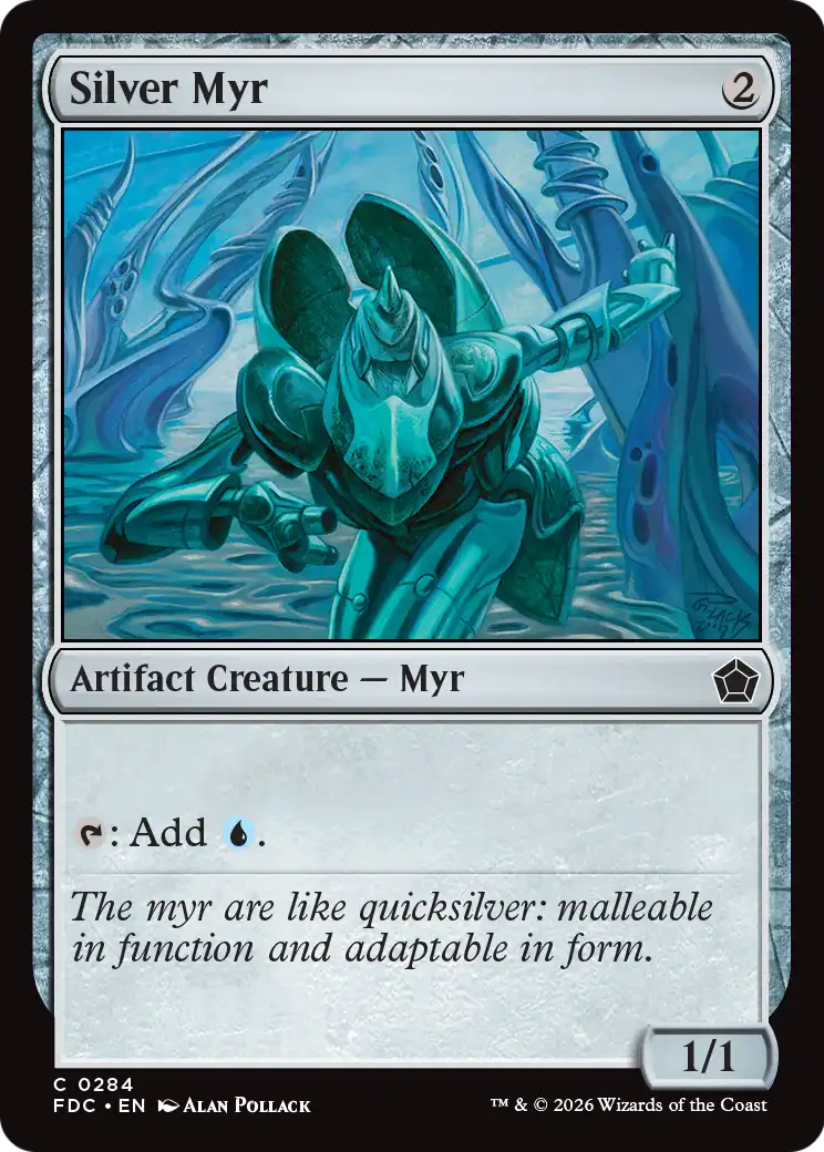 Silver Myr [Foundations Commander] | Exor Games Truro