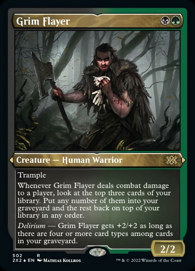 Grim Flayer (Foil Etched) [Double Masters 2022] | Exor Games Truro