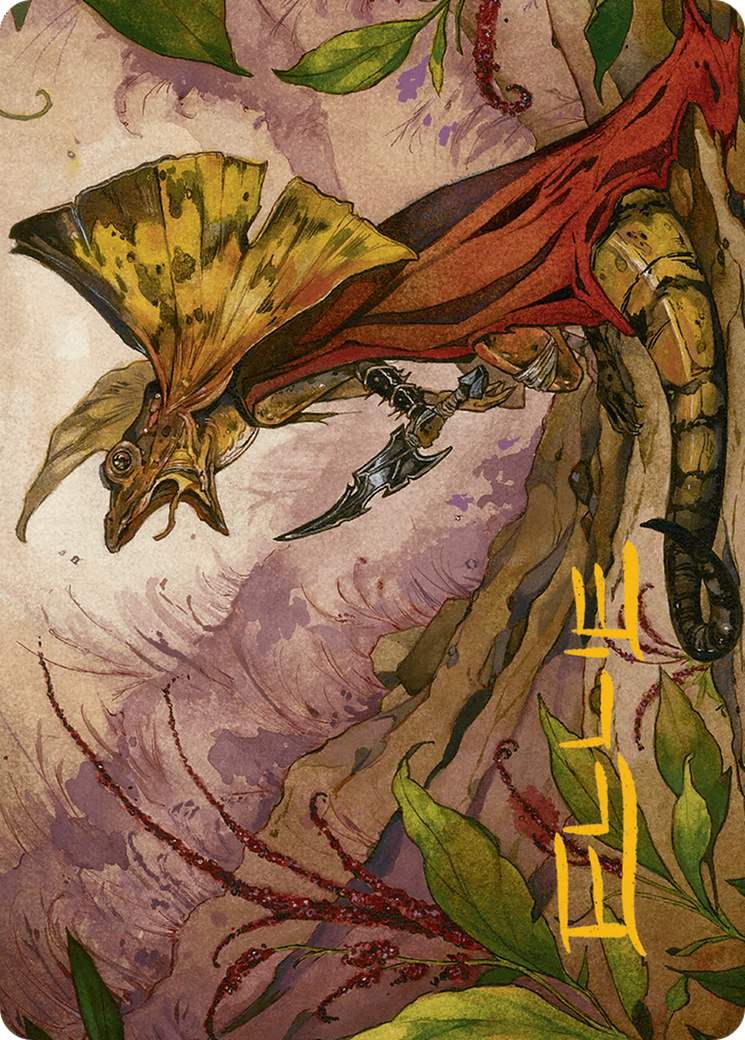 Hired Claw Art Card (Gold-Stamped Signature) [Bloomburrow Art Series] | Exor Games Truro