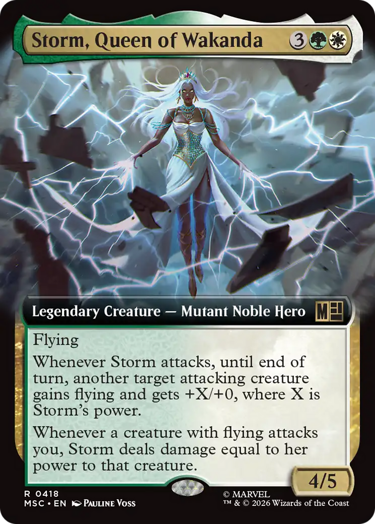 Storm, Queen of Wakanda (Extended Art) [Marvel Super Heroes Commander] | Exor Games Truro