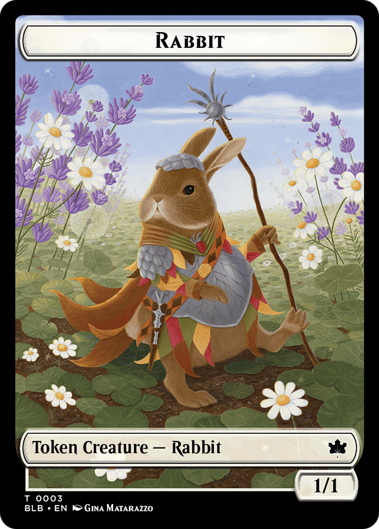 Rabbit // Rabbit Double-Sided Token [Bloomburrow Tokens] | Exor Games Truro