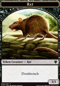 Rat // Cat Double-Sided Token [Commander 2017 Tokens] | Exor Games Truro