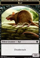 Rat // Cat Double-Sided Token [Commander 2017 Tokens] | Exor Games Truro