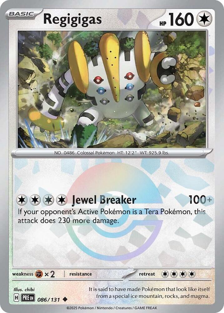 Regigigas (086/131) (Poke Ball Pattern) [Scarlet & Violet: Prismatic Evolutions] | Exor Games Truro