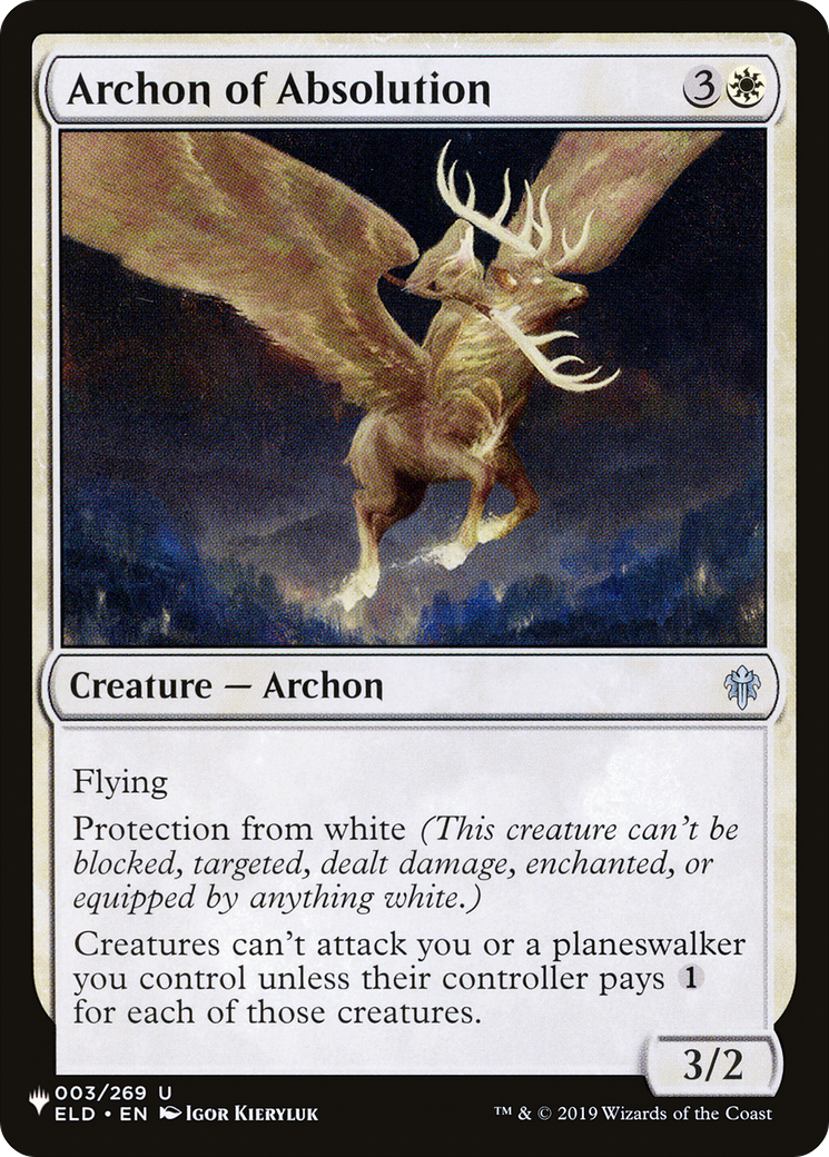 Archon of Absolution [The List Reprints] | Exor Games Truro