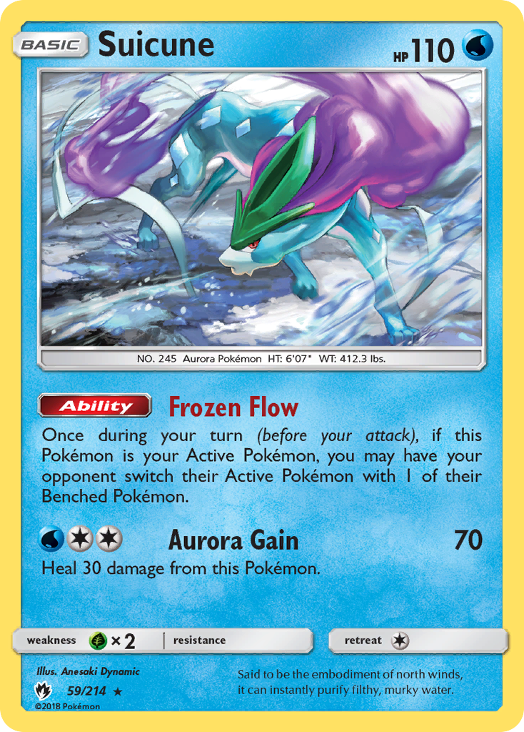 Suicune (59/214) [Sun & Moon: Lost Thunder] | Exor Games Truro