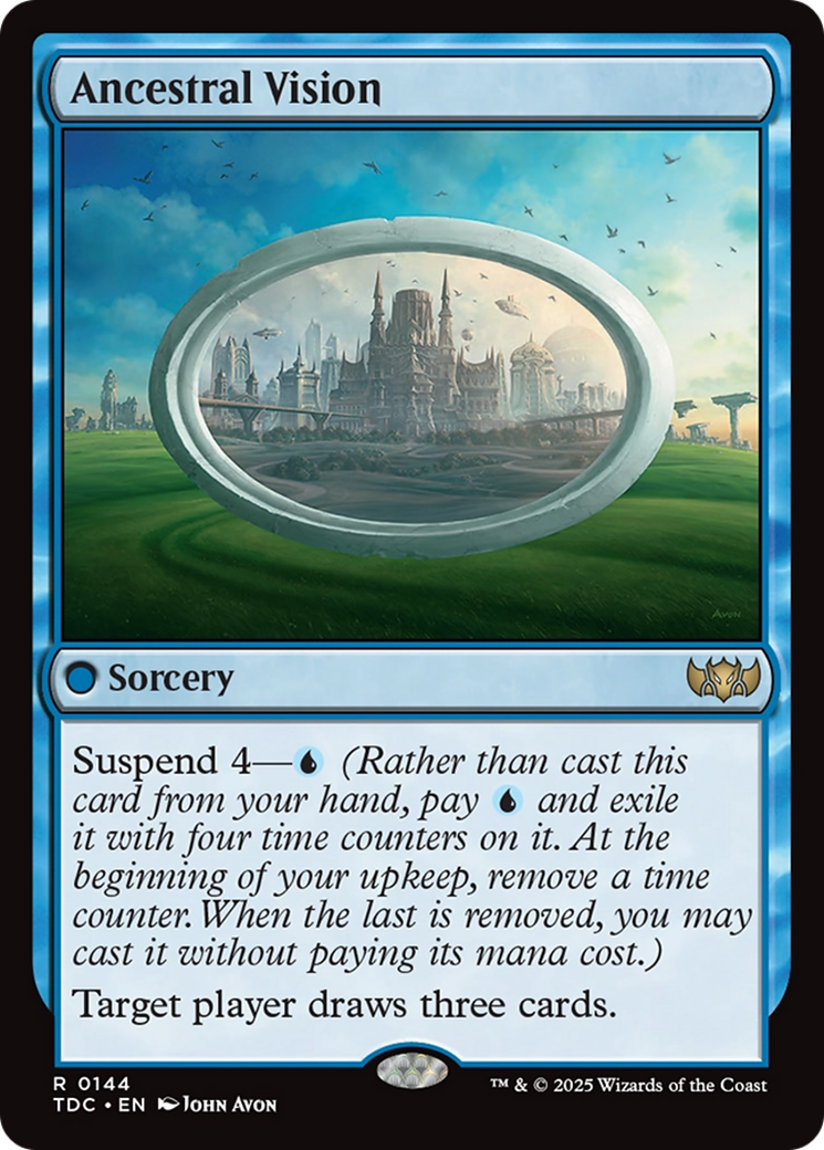 Ancestral Vision [Tarkir: Dragonstorm Commander] | Exor Games Truro