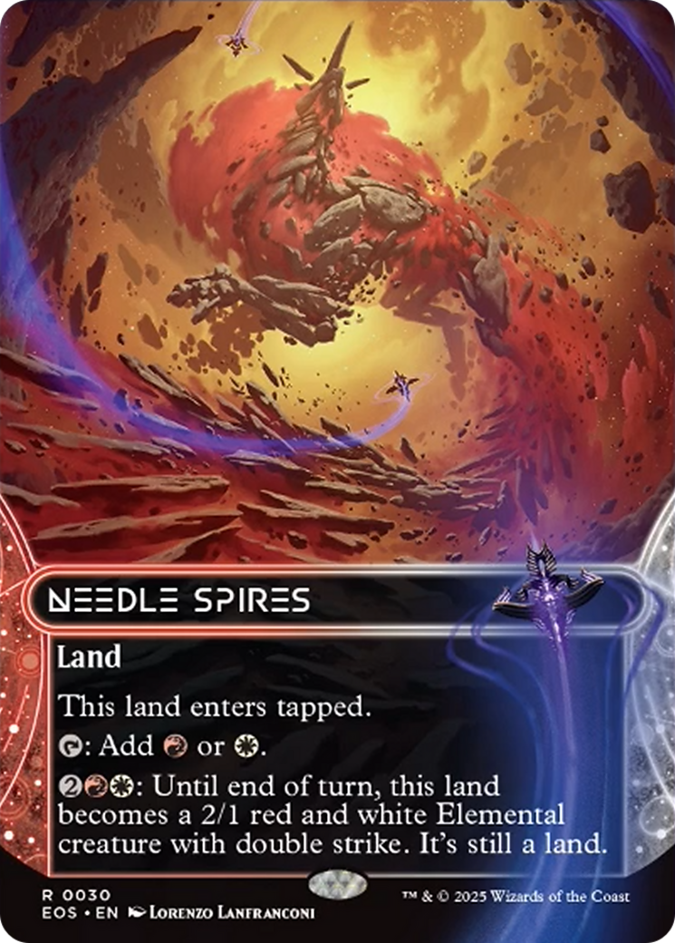 Needle Spires (0030) (Borderless) [Edge of Eternities: Stellar Sights] | Exor Games Truro