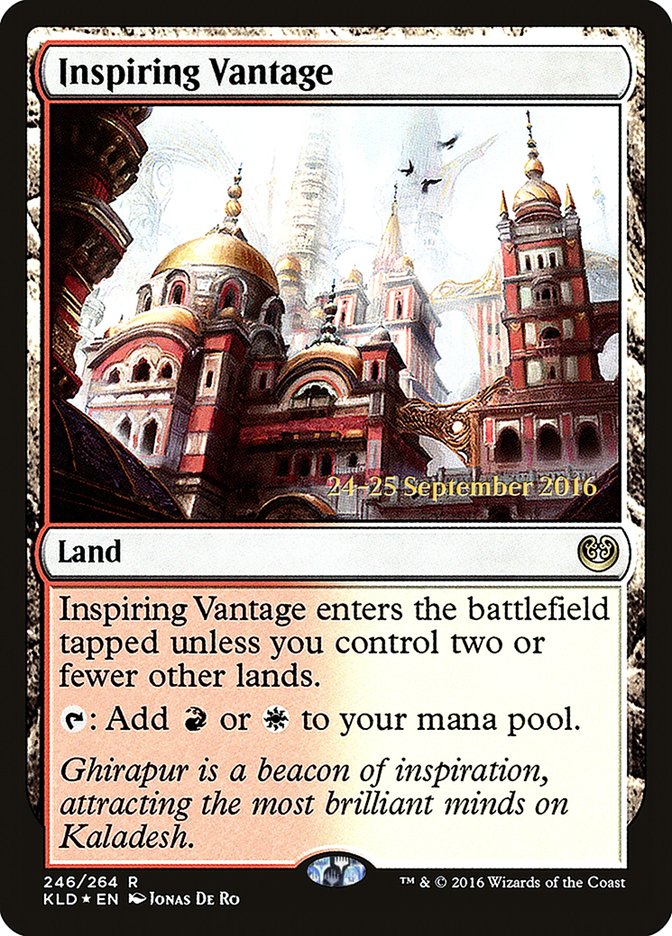 Inspiring Vantage [Kaladesh Prerelease Promos] | Exor Games Truro