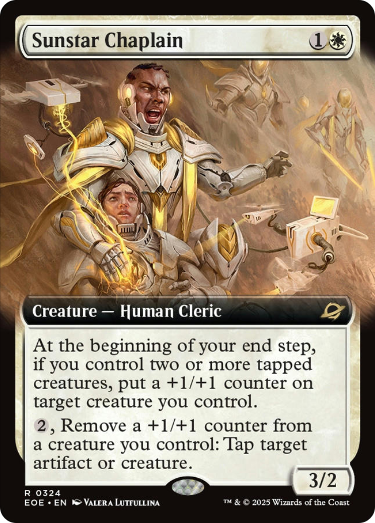 Sunstar Chaplain (Extended Art) [Edge of Eternities] | Exor Games Truro