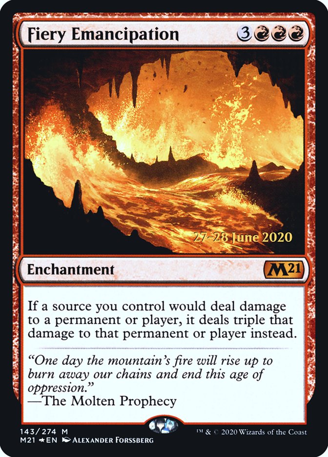 Fiery Emancipation [Core Set 2021 Prerelease Promos] | Exor Games Truro