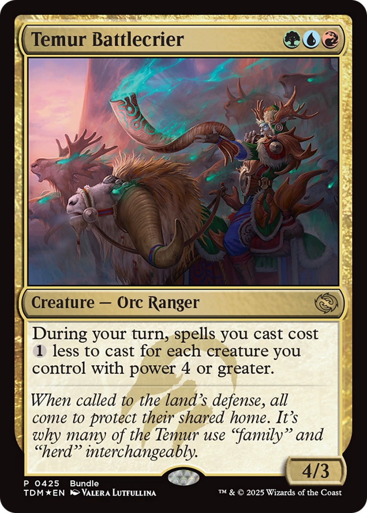 Temur Battlecrier (Bundle) [Tarkir: Dragonstorm Promos] | Exor Games Truro