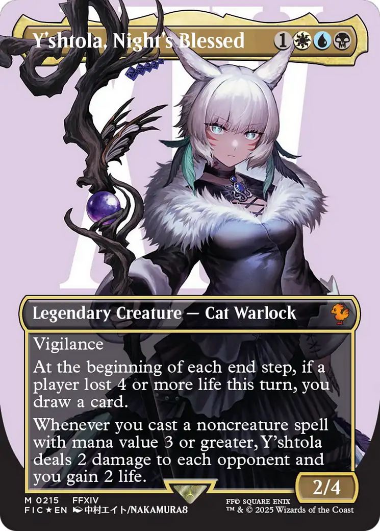 Y'shtola, Night's Blessed (Borderless) (Surge Foil) [FINAL FANTASY Commander] | Exor Games Truro