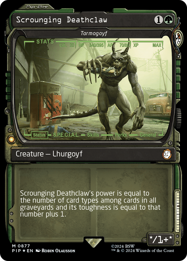 Scrounging Deathclaw - Tarmogoyf (Showcase) (Surge Foil) [Fallout] | Exor Games Truro