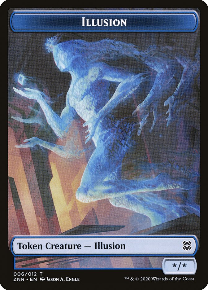 Illusion Token [Zendikar Rising Tokens] | Exor Games Truro