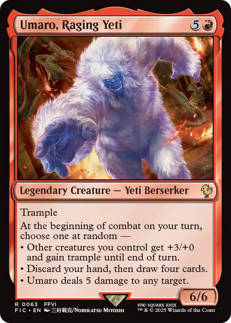 Umaro, Raging Yeti [FINAL FANTASY Commander] | Exor Games Truro