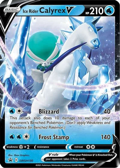 Ice Rider Calyrex V (SWSH130) (Jumbo Card) [Sword & Shield: Black Star Promos] | Exor Games Truro