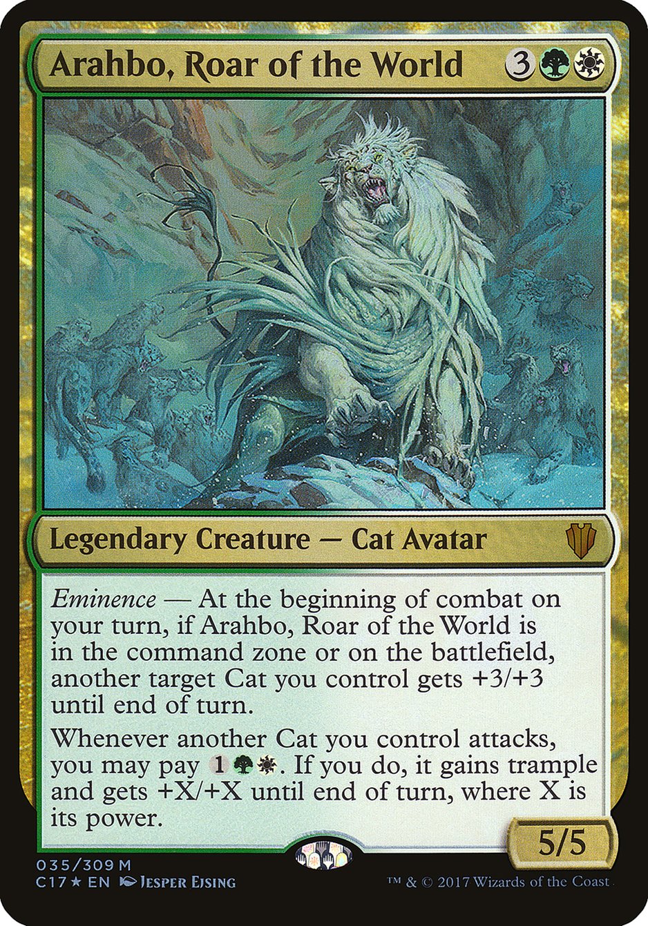 Arahbo, Roar of the World (Oversized) [Commander 2017 Oversized] | Exor Games Truro