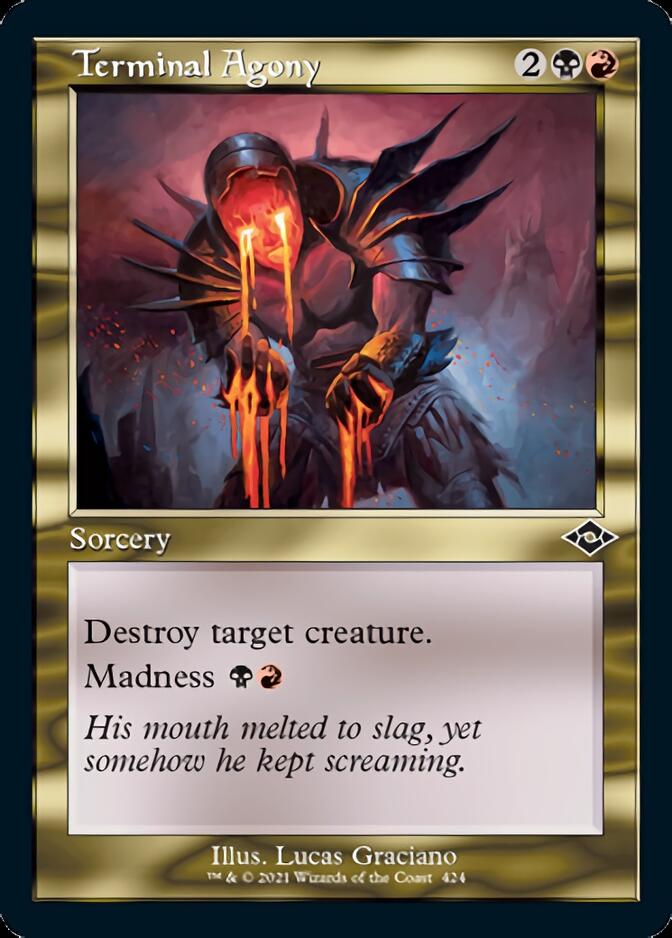Terminal Agony (Retro Foil Etched) [Modern Horizons 2] | Exor Games Truro