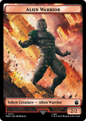 Soldier // Alien Warrior Double-Sided Token [Doctor Who Tokens] | Exor Games Truro