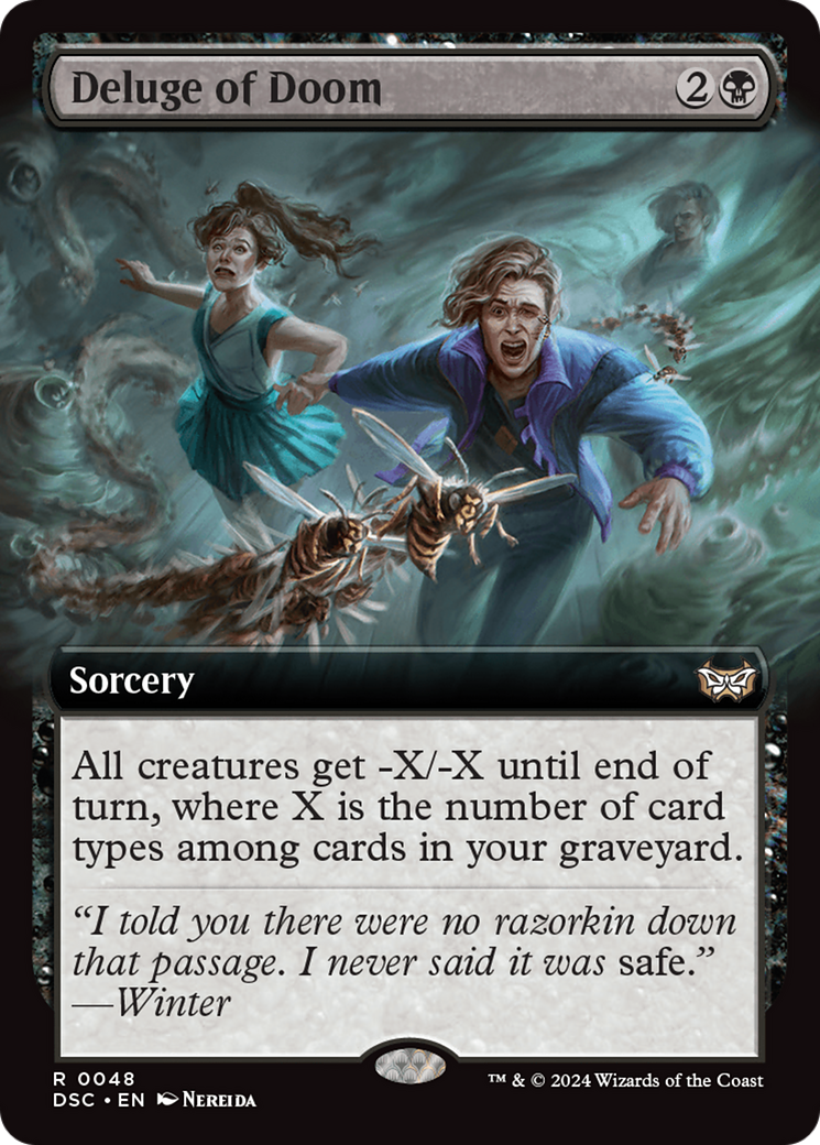 Deluge of Doom (Extended Art) [Duskmourn: House of Horror Commander] | Exor Games Truro