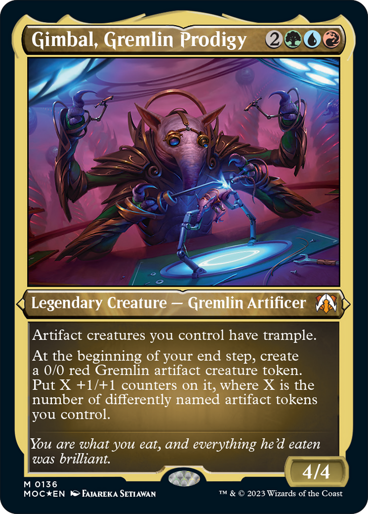 Gimbal, Gremlin Prodigy (Display Commander) [March of the Machine Commander] | Exor Games Truro