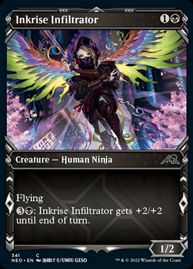 Inkrise Infiltrator (Showcase Ninja) [Kamigawa: Neon Dynasty] | Exor Games Truro