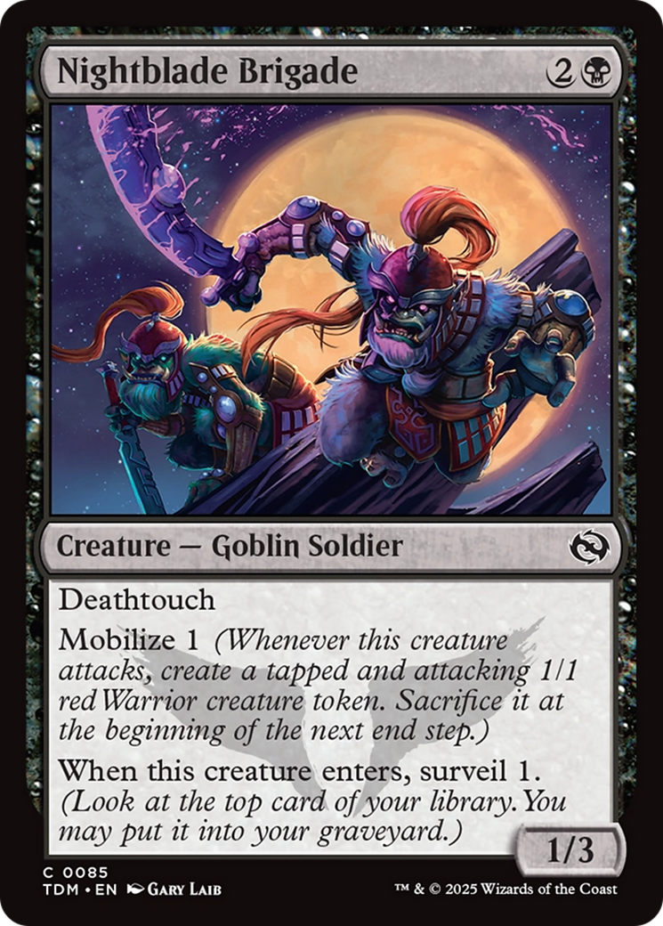 Nightblade Brigade [Tarkir: Dragonstorm] | Exor Games Truro