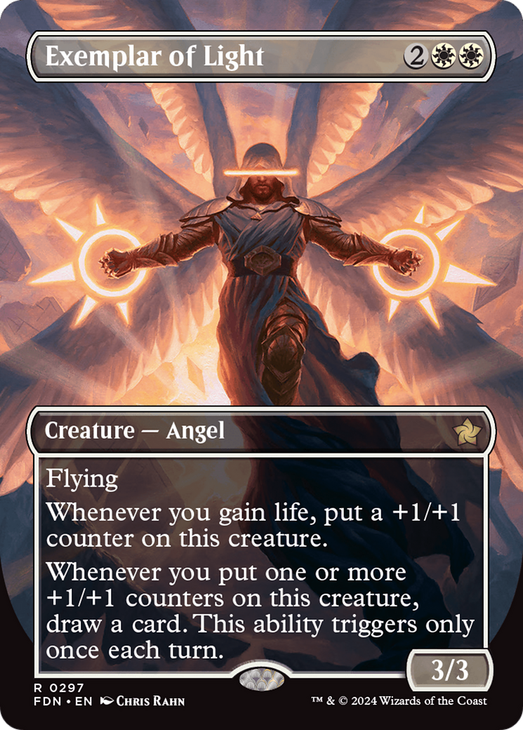 Exemplar of Light (Borderless) [Foundations] | Exor Games Truro