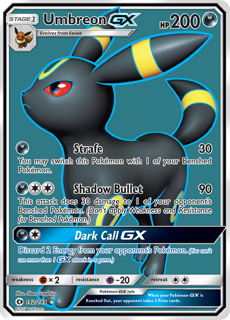 Umbreon GX (142/149) [Sun & Moon: Base Set] | Exor Games Truro