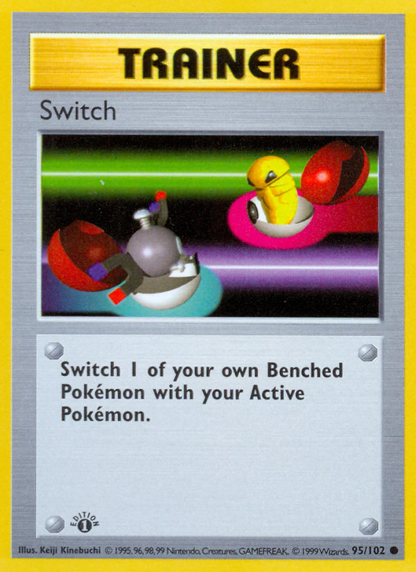 Switch (95/102) (Shadowless) [Base Set 1st Edition] | Exor Games Truro