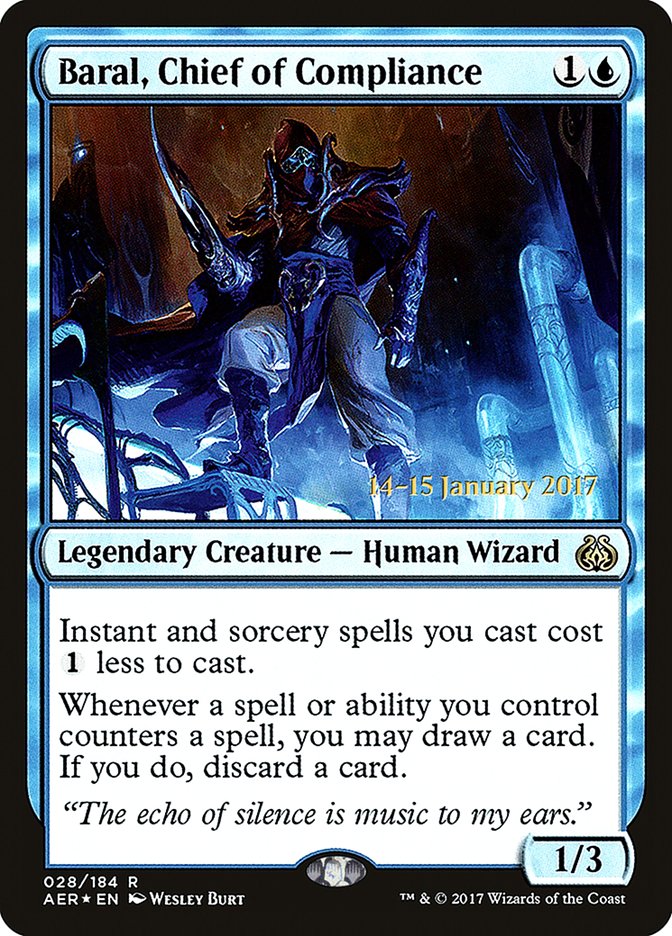 Baral, Chief of Compliance [Aether Revolt Prerelease Promos] | Exor Games Truro