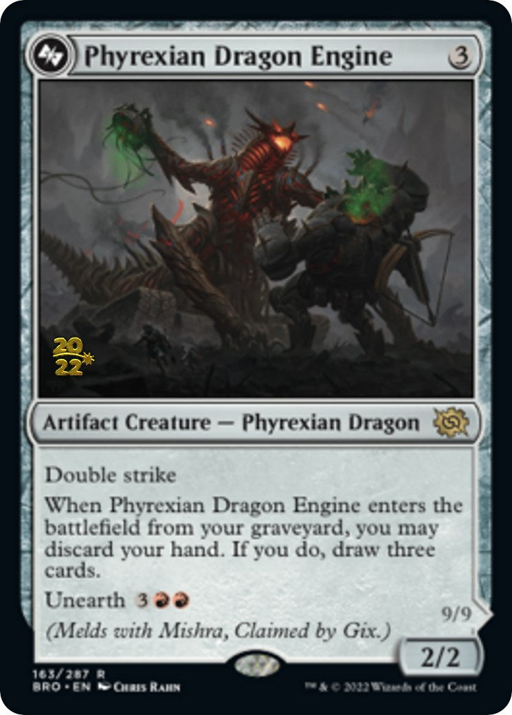 Phyrexian Dragon Engine [The Brothers' War Prerelease Promos] | Exor Games Truro