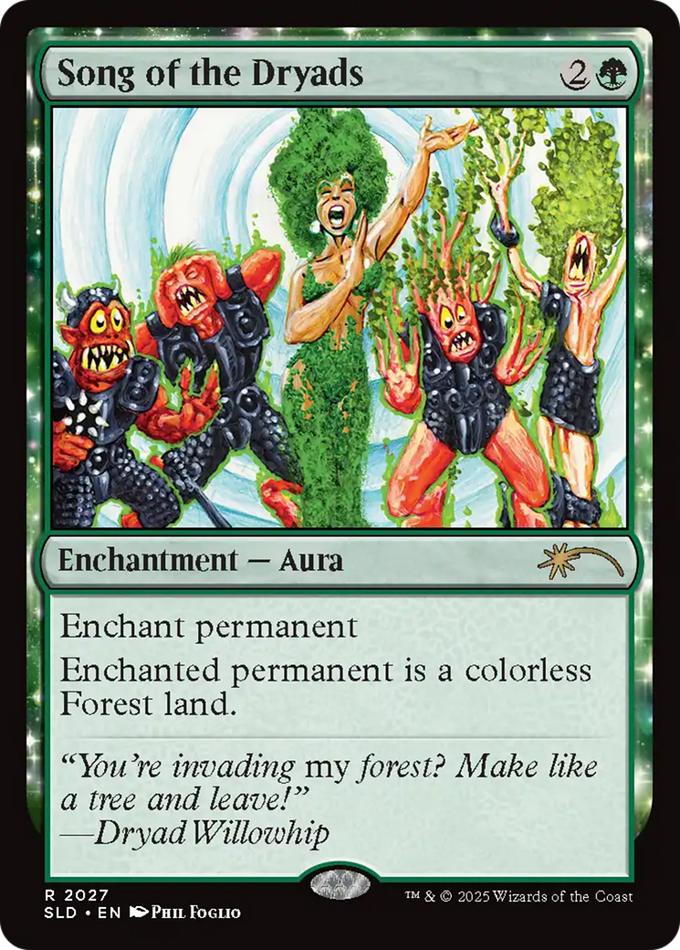 Song of the Dryads (2027) (Rainbow Foil) [Secret Lair Drop Series] | Exor Games Truro