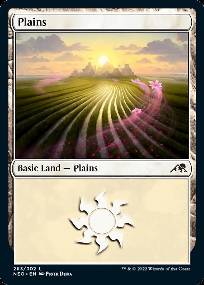 Plains (283) [Kamigawa: Neon Dynasty] | Exor Games Truro