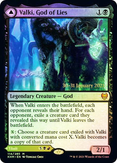 Valki, God of Lies // Tibalt, Cosmic Impostor [Kaldheim Prerelease Promos] | Exor Games Truro