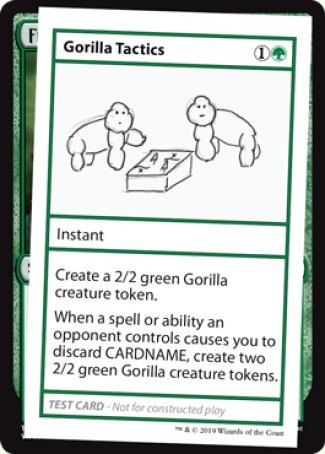 Gorilla Tactics (2021 Edition) [Mystery Booster Playtest Cards] | Exor Games Truro