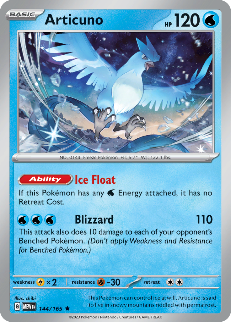 Articuno (144/165) [Scarlet & Violet: 151] | Exor Games Truro