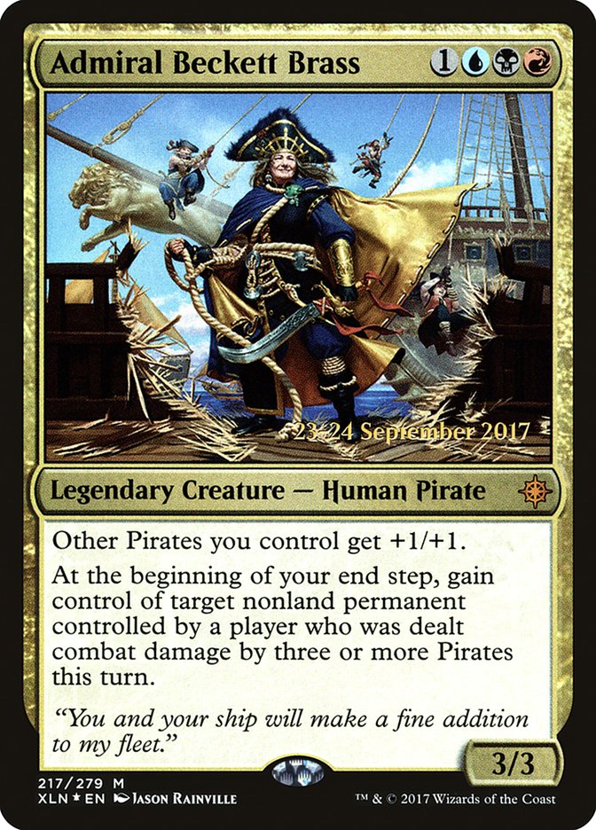 Admiral Beckett Brass [Ixalan Prerelease Promos] | Exor Games Truro