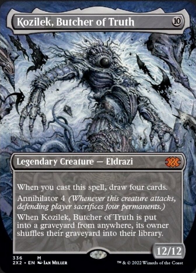 Kozilek, Butcher of Truth (Borderless Alternate Art) [Double Masters 2022] | Exor Games Truro