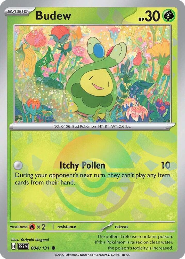 Budew (004/131) (Poke Ball Pattern) [Scarlet & Violet: Prismatic Evolutions] | Exor Games Truro