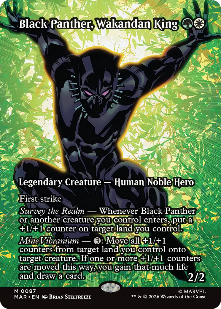 Black Panther, Wakandan King (Borderless) [Marvel Universe: Eternal-Legal] | Exor Games Truro