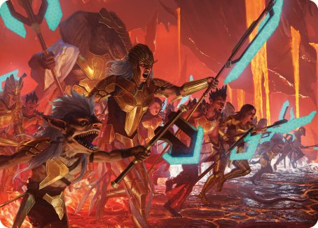 Roar of Resistance Art Card [Phyrexia: All Will Be One Art Series] | Exor Games Truro