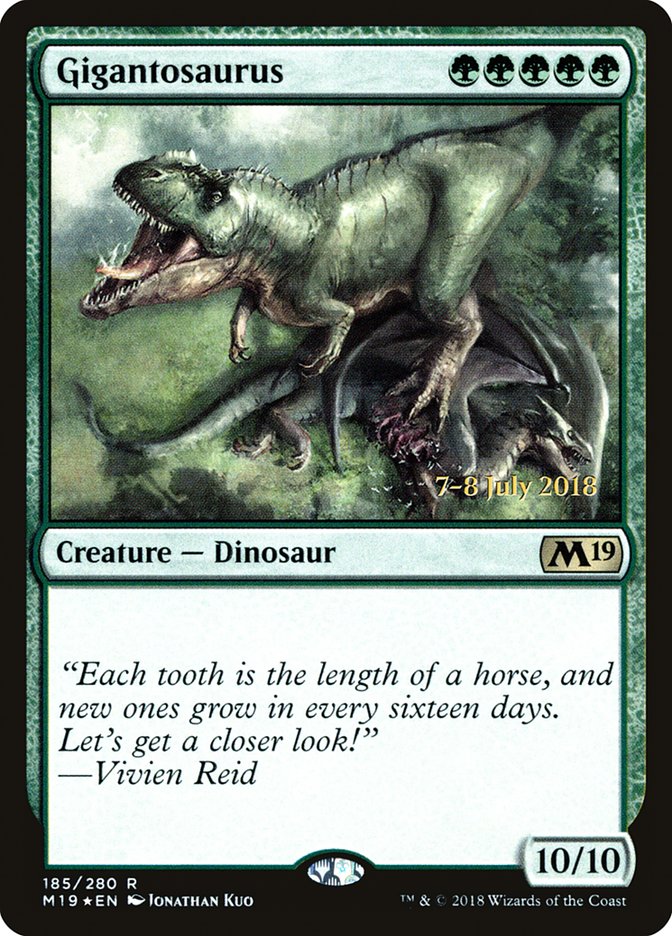 Gigantosaurus [Core Set 2019 Prerelease Promos] | Exor Games Truro