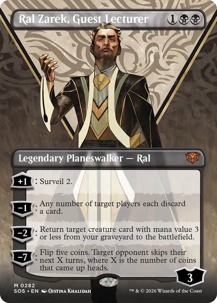 Ral Zarek, Guest Lecturer (Borderless) [Secrets of Strixhaven] | Exor Games Truro