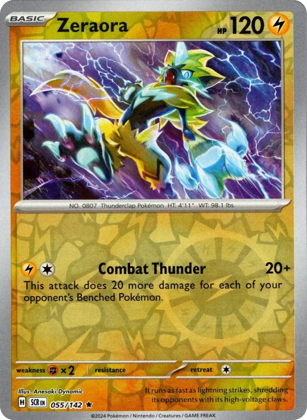 Zeraora (055/142) [Scarlet & Violet: Stellar Crown] | Exor Games Truro